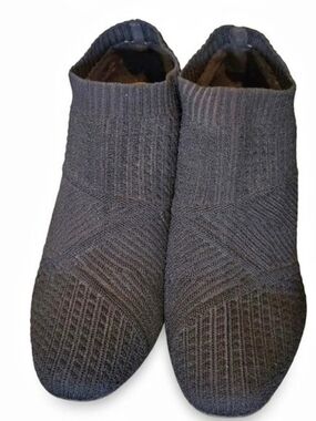IMPO Nancia Block Heel Stretch Knit Geometric Ankle Booties Shoes Boots Sz 7.5